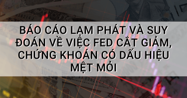 Báo cáo lạm phát và suy đoán về việc Fed cắt giảm, chứng khoán có dấu hiệu mệt mỏi