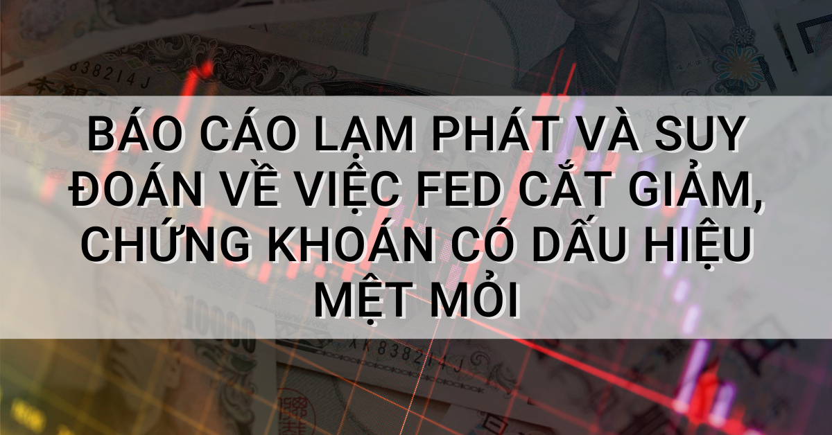 Báo cáo lạm phát và suy đoán về việc Fed cắt giảm, chứng khoán có dấu hiệu mệt mỏi