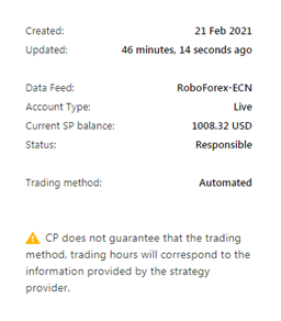 4. Copy Tip of the Week – Strategy Provider “ELRobo2121Magnet8888”